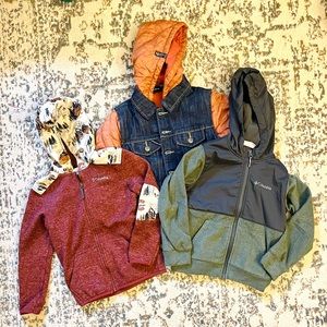 Set of 3 - Columbia LRG Hooded Jackets size 5/6/7